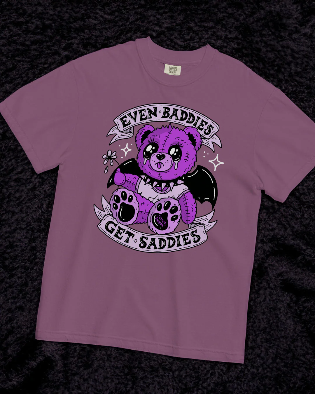Even Baddies Get Saddies: Mental Health Graphic T-Shirt - Image 6