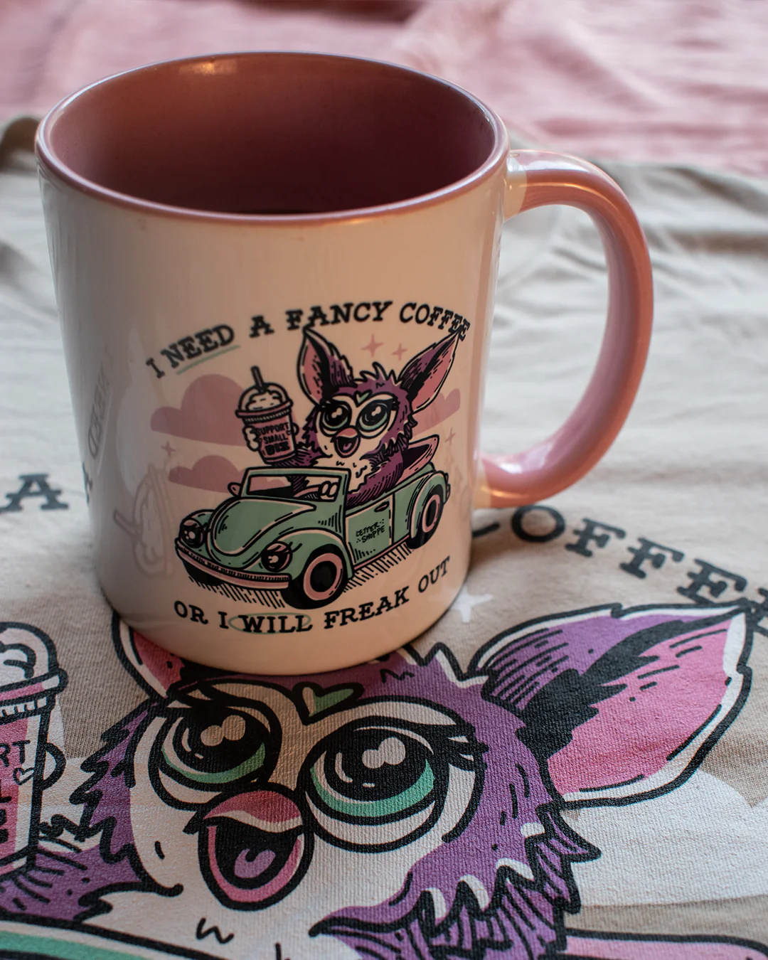 Furby Needs A Fancy Coffee: Funny Mug - Image 4