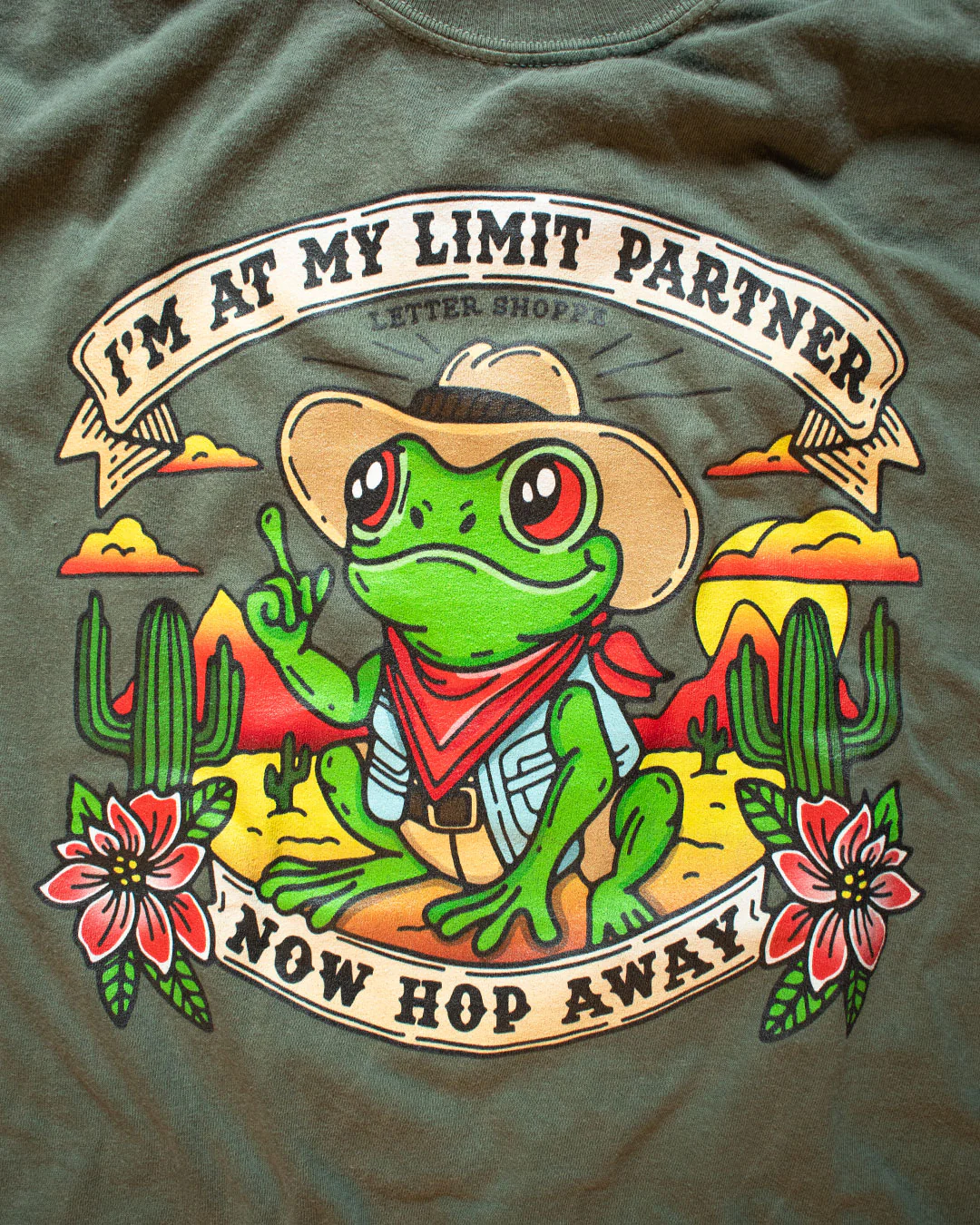 Hop Away Partner: Sarcastic Graphic T-Shirt - Image 3