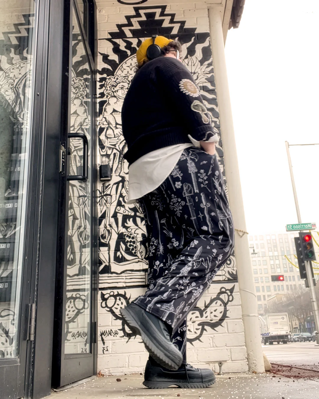 Swords and Flowers Cozy Loungewear Bottoms - Image 4